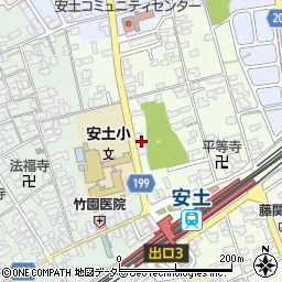 滋賀県近江八幡市安土町上豊浦1364周辺の地図