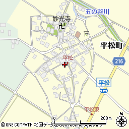 滋賀県東近江市平松町518周辺の地図