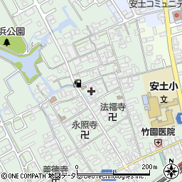 滋賀県近江八幡市安土町常楽寺768周辺の地図