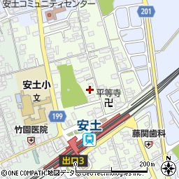 滋賀県近江八幡市安土町上豊浦1471-1周辺の地図
