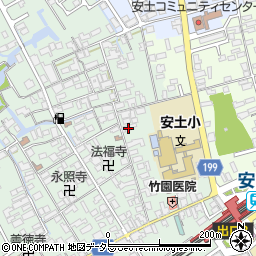 滋賀県近江八幡市安土町常楽寺546周辺の地図
