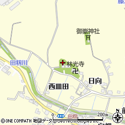 愛知県豊田市田籾町（松ケ入）周辺の地図