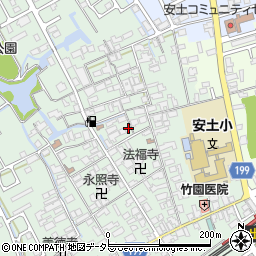 滋賀県近江八幡市安土町常楽寺764周辺の地図