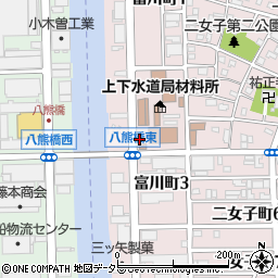 愛知県名古屋市中川区富川町周辺の地図