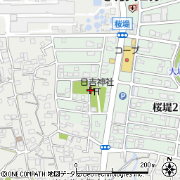 静岡県駿東郡長泉町桜堤1丁目周辺の地図