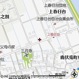 愛知県津島市鹿伏兎町上郷155周辺の地図
