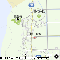 兵庫県丹波市柏原町田路585周辺の地図