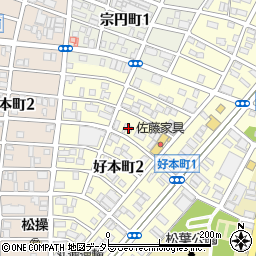 愛知県名古屋市中川区好本町2丁目34周辺の地図