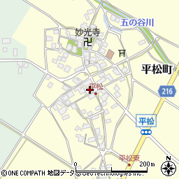 滋賀県東近江市平松町502周辺の地図