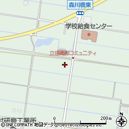愛知県愛西市森川町村仲周辺の地図