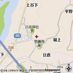 愛知県豊田市石野町周辺の地図