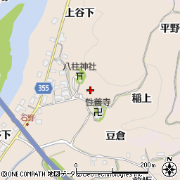 愛知県豊田市石野町周辺の地図
