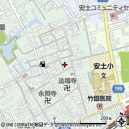 滋賀県近江八幡市安土町常楽寺763周辺の地図