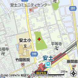 滋賀県近江八幡市安土町上豊浦1479周辺の地図