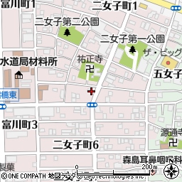 愛知県名古屋市中川区二女子町周辺の地図