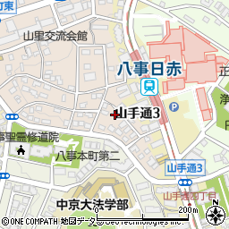 愛知県名古屋市昭和区山里町120周辺の地図