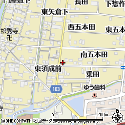 蟹江須成郵便局 ＡＴＭ周辺の地図
