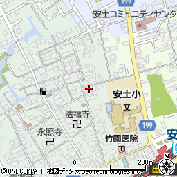 滋賀県近江八幡市安土町常楽寺542-1周辺の地図