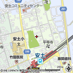 滋賀県近江八幡市安土町上豊浦1459-1周辺の地図