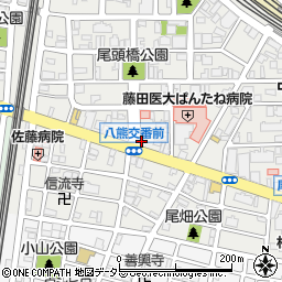 中川警察署八熊交番周辺の地図