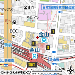 株式会社ナニワ商会　バナナレコード金山店周辺の地図
