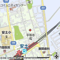 滋賀県近江八幡市安土町上豊浦1555周辺の地図