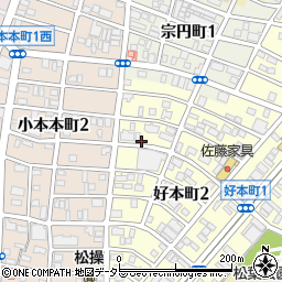 愛知県名古屋市中川区好本町2丁目40周辺の地図
