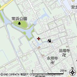 滋賀県近江八幡市安土町常楽寺746-3周辺の地図