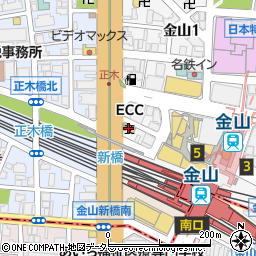 ＥＣＣ日本語学院名古屋校周辺の地図