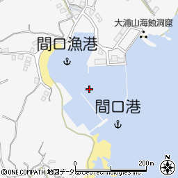 間口漁港周辺の地図