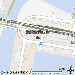 港湾合同庁舎周辺の地図