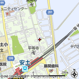 滋賀県近江八幡市安土町上豊浦1590周辺の地図