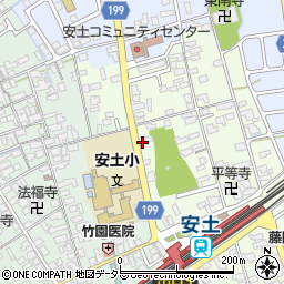 滋賀県近江八幡市安土町上豊浦1369周辺の地図