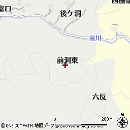愛知県豊田市下室町前洞東周辺の地図