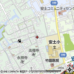 滋賀県近江八幡市安土町常楽寺526周辺の地図