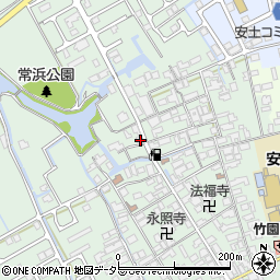 滋賀県近江八幡市安土町常楽寺752周辺の地図