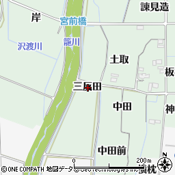 愛知県豊田市舞木町三反田周辺の地図