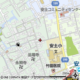 滋賀県近江八幡市安土町常楽寺527周辺の地図