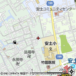 滋賀県近江八幡市安土町常楽寺528-4周辺の地図