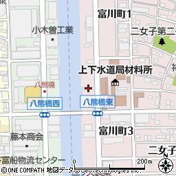 犬飼産業株式会社　八熊橋営業所周辺の地図