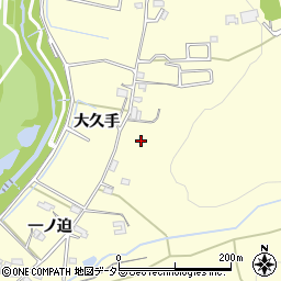 愛知県豊田市御船町大久手周辺の地図