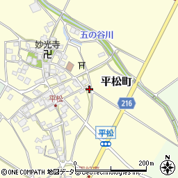 滋賀県東近江市平松町562周辺の地図
