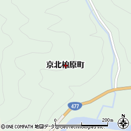 京都府京都市右京区京北柏原町周辺の地図