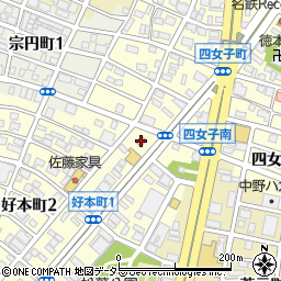 ファミリーマート中川好本町店周辺の地図