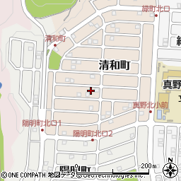 滋賀県大津市清和町周辺の地図