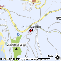 中川一政美術館周辺の地図