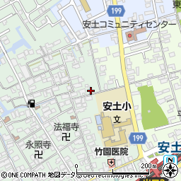 滋賀県近江八幡市安土町常楽寺528-13周辺の地図
