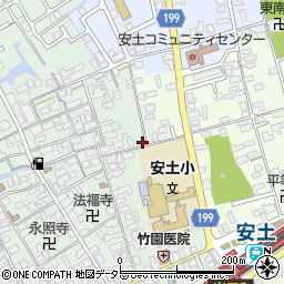 滋賀県近江八幡市安土町常楽寺530周辺の地図
