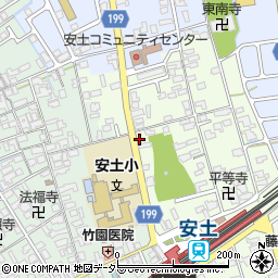 滋賀県近江八幡市安土町上豊浦1373周辺の地図