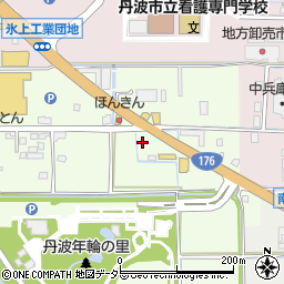兵庫県丹波市柏原町田路61周辺の地図